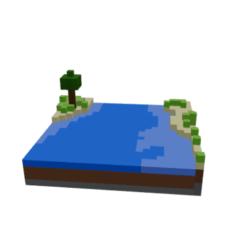 Voxel terrain for plains biome